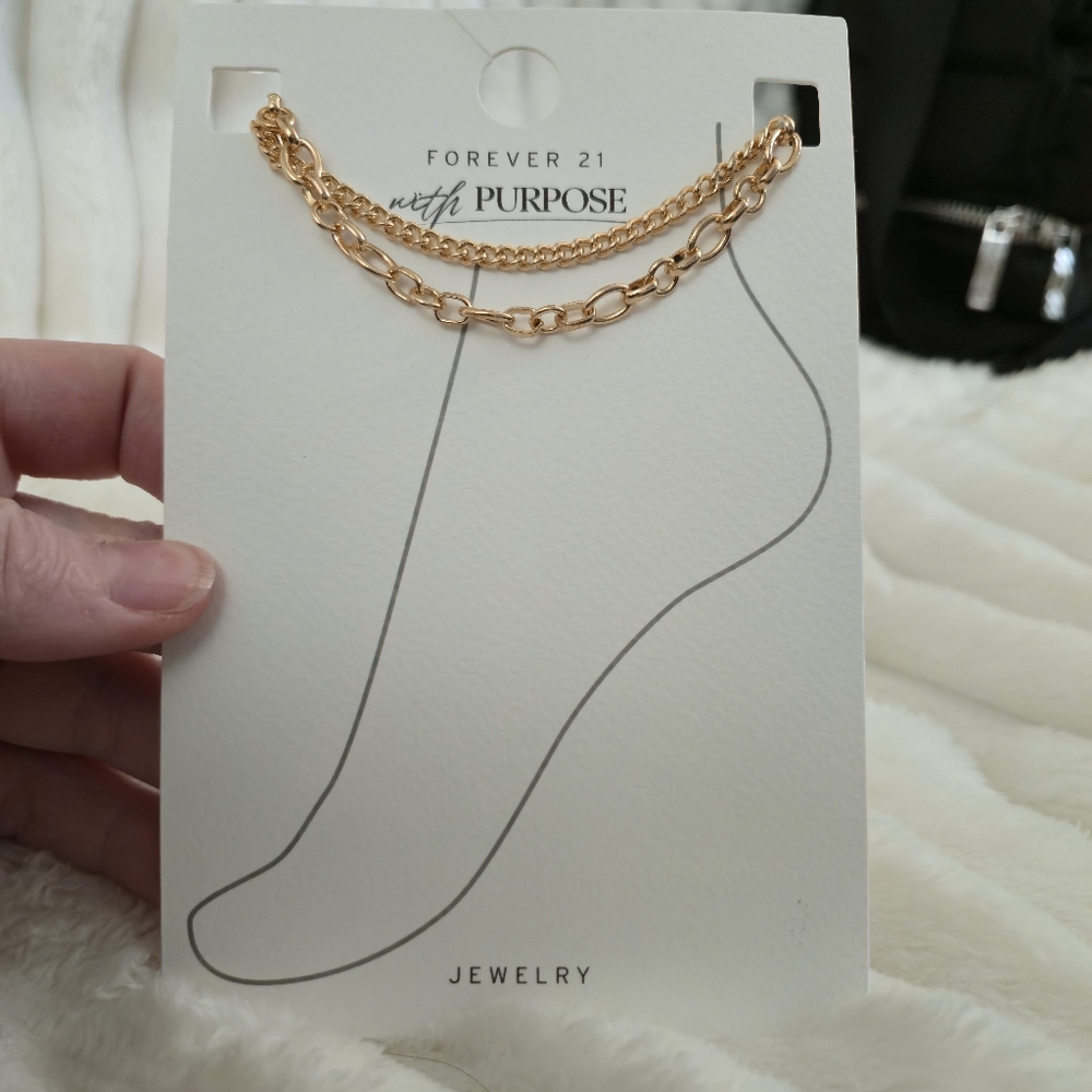 💎 Gold Anklet Set NWT | Holiday Gift For Her | Stocking Stuffer